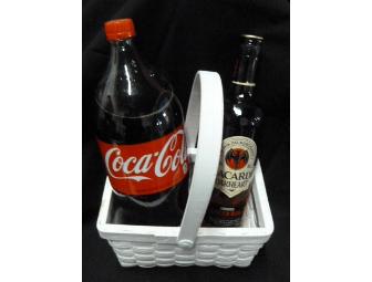 Rum and Coke: Bacardi Oakheart spiced rum and and Coke