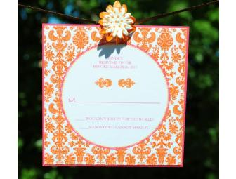 100 custom wedding invitations