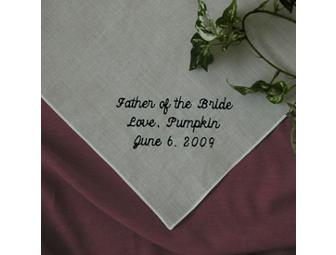Personalized Wedding Handkerchiefs