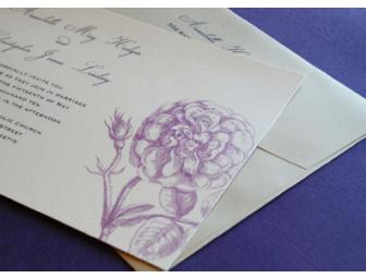 100 Custom Wedding Invitations