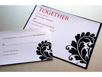 100 Custom Wedding Invitations