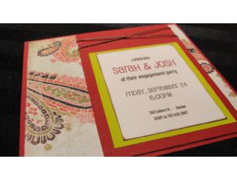 Custom Wedding Stationery for 80 guest wedding