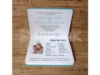 50 Custom Destination Wedding Passport Invitations