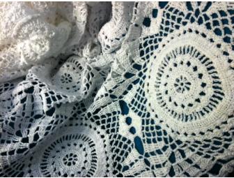 'Bridal Wreath' Design Crochet Heirloom Bedspread