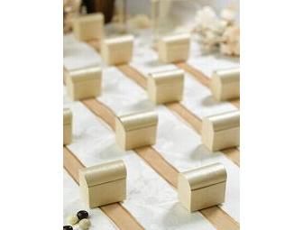 100 Ivory Wedding Chest Favor Boxes