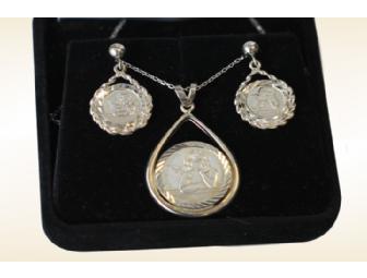 Sterling Silver Necklace and Earrings