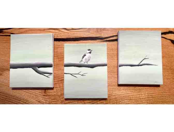 Hand-Painted Bird Canvas Set - Photo 1