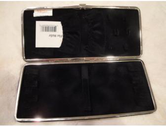 Black Flat Wallet Jewelry Case