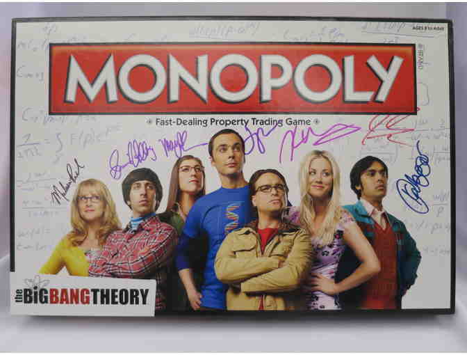 FULL CAST AUTOGRAPHED BIG BANG THEORY MONOPOLY & MORE