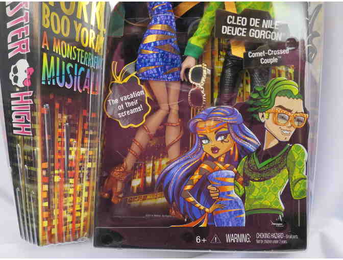 MONSTER HIGH BOO YORK, BOO YORK COMET-CROSSED COUPLE CLEO DE NILE & DEUCE GORGON DOLL