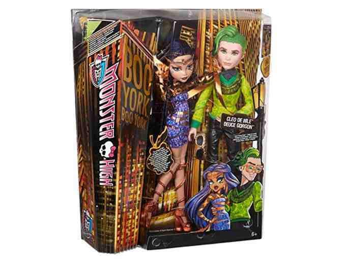 MONSTER HIGH BOO YORK, BOO YORK COMET-CROSSED COUPLE CLEO DE NILE & DEUCE GORGON DOLL