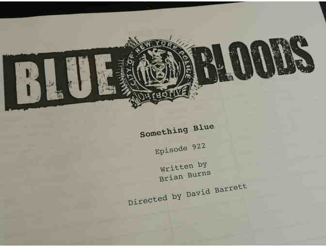 AUTOGRAPHED BLUE BLOODS SCRIPT
