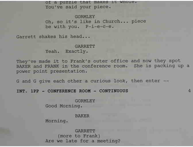 AUTOGRAPHED BLUE BLOODS SCRIPT