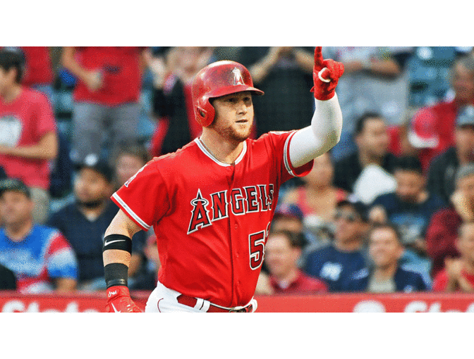 AUTOGRAPHED KOLE CALHOUN PHOTO FROM ANGELS BASEBALL