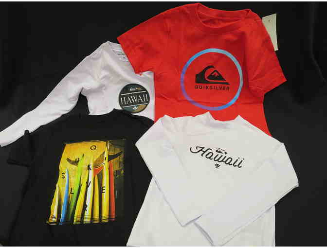 BOYS QUIKSILVER T-SHIRTS AND RASH GUARDS