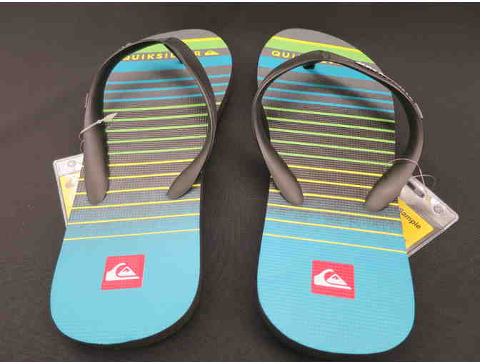 QUIKSILVER MEN'S FLIP FLOP SANDALS: SIZE 9