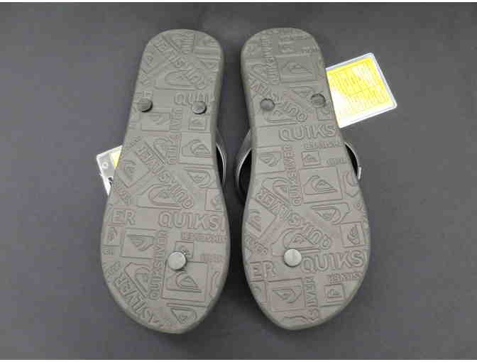 QUIKSILVER MEN'S FLIP FLOP SANDALS: SIZE 9