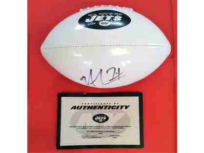 NY Jets Football Autographed by Nick Mangold with Certificate of Authenticity