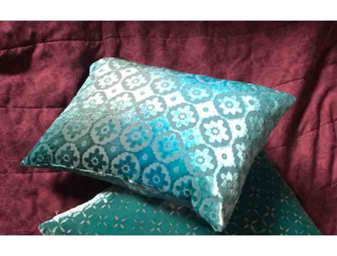 Silk and Velvet Throw Pillow from Kevin O'Brien Studio