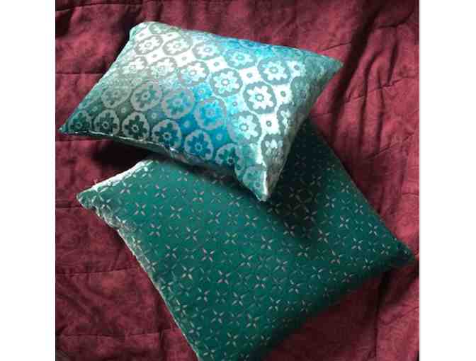 Silk and Velvet Throw Pillow from Kevin O'Brien Studio
