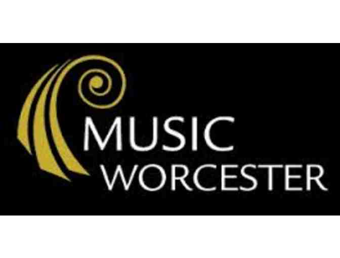Music Worcester - Gift Certificate for Tickets for 2 to a Concert