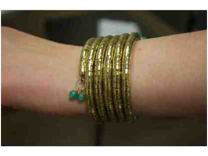 Golden Sahara Wrap Bracelet from Mata Traders