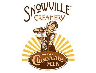 Set of Two Snowville Creamery Woodblock-Style Art Prints