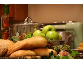 Upscale Hor D'Oeuvres Reception in the Tasting Kitchen at Creative Cuisine For Ten