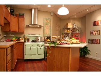 Upscale Hor D'Oeuvres Reception in the Tasting Kitchen at Creative Cuisine For Ten