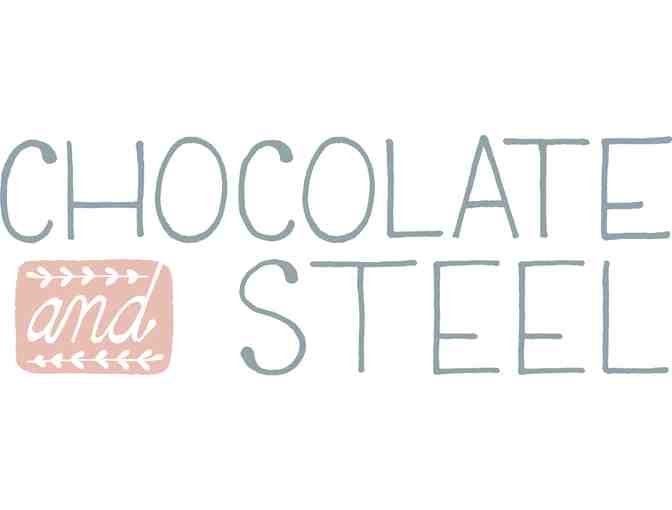 Chocolate and Steel - Sterling Silver Necklace