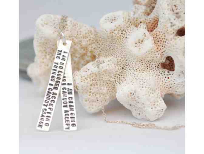 Chocolate and Steel - Sterling Silver Necklace