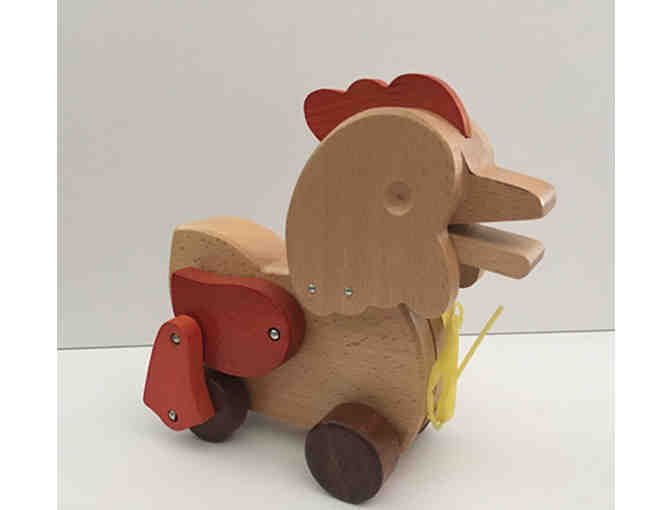 Henrietta Hen Vintage Wooden Pull Toy ($35)