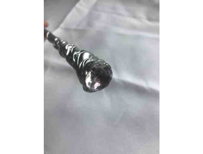 Handmade Wand No 1- Silver with pink stone