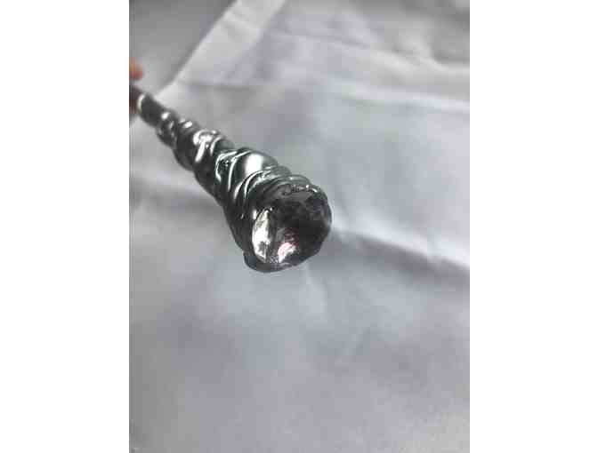 Handmade Wand No 1- Silver with pink stone