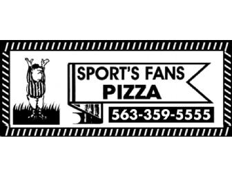 Sports Fan Pizza $25 Gift Certificate