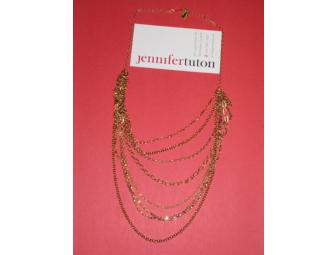 Jennifer Tuton Mixed Metal Bib Necklace