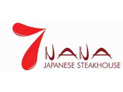 $100 Gift Certificate to 7 Nana Japanese Steakhouse - Worcester