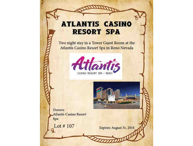 Two Night Stay at the Atlantis Casino Resort Spa