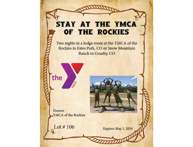 Two Night Stay at the YMCA of the Rockies