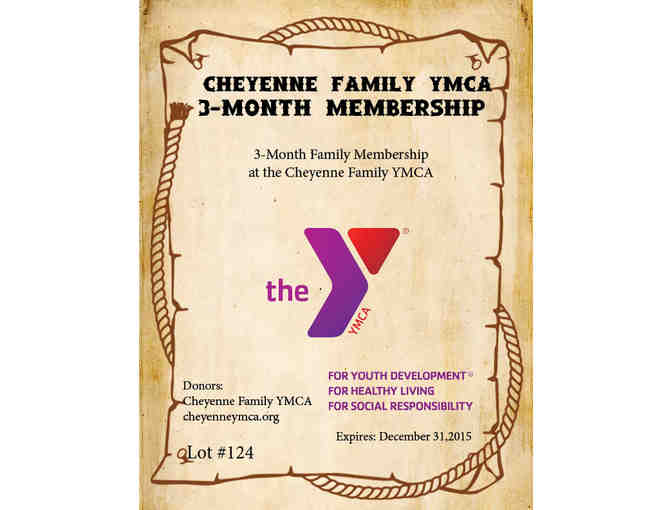 Cheyenne Family YMCA 3-Month Family Memebership