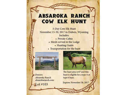 Absaroka Ranch Cow Elk Hunt
