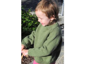 Child's L/S Green Sweater Gift Set