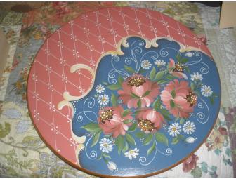 Customized Hand-painted Lazy Susan by Judy Pino