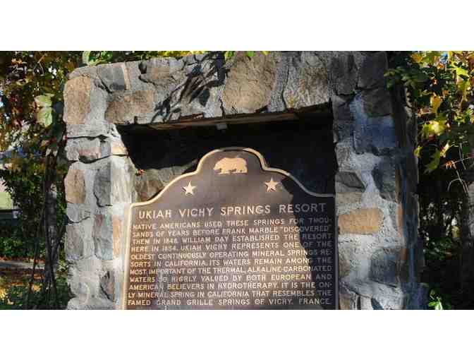 One Night Stay for 2 in Cottage + 2 Day Use- Vichy Springs Resort in Ukiah, CA