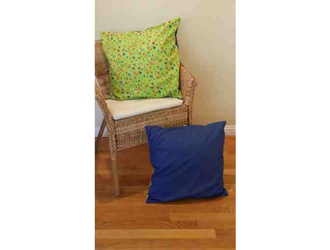 WSP Grade 8: Cotton pillow set at 18 X 18 Dinosaur Playground