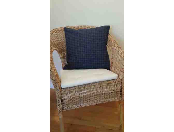 WSP 8th Grade: Quilted Cotton Pillow 16x16 Blue Jeans Variation