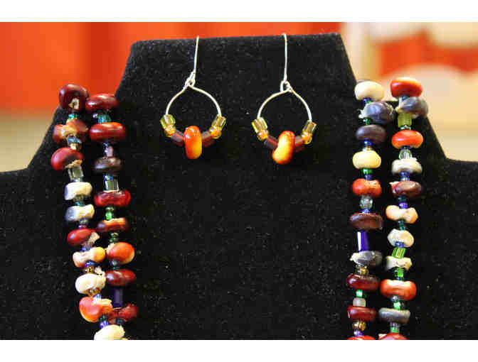 WSP 8th Grade - Stunning Flint Corn Necklace & Earrings Set