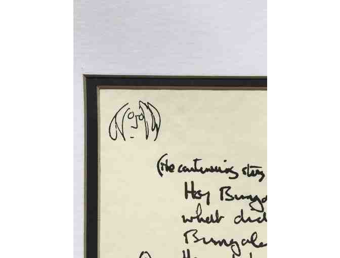 Framed Lyrics of Bungalow Bill by John Lennon - 16'x19'
