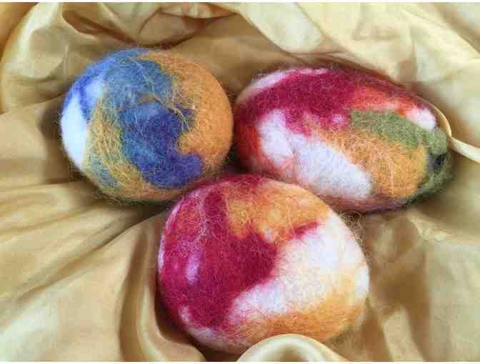 WSP 3rd Grade: Handmade Wet Felted River Rock Set of 9