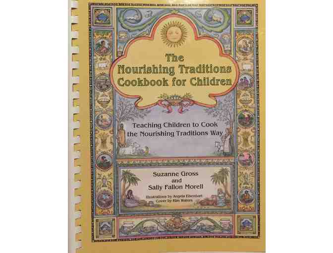 Organic Fabric Adult & Child Apron Set with Cookbook